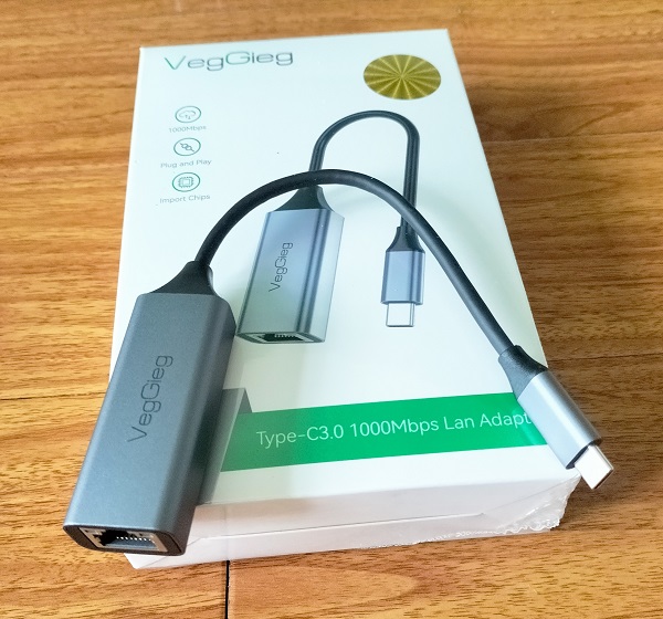 Cáp chuyển Type C 3.0 to Lan  tốc độ 10/100/1000 Mbps VEGGIEG VK308